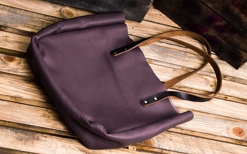 Kel Everyday Purple Leather Purse