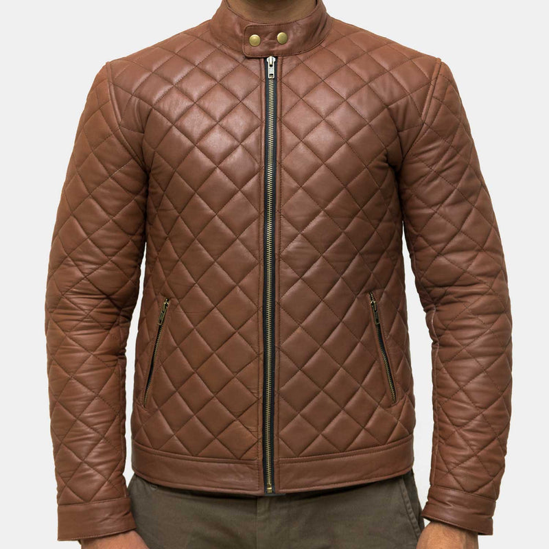 Premium Men's Quilted Leather Jakcet